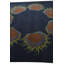 Tapis carré bleu marine Otto