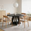 Table de salle à manger ronde en bois 47 pouces-1193150608