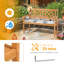 Banc de jardin en bois massif Ashera