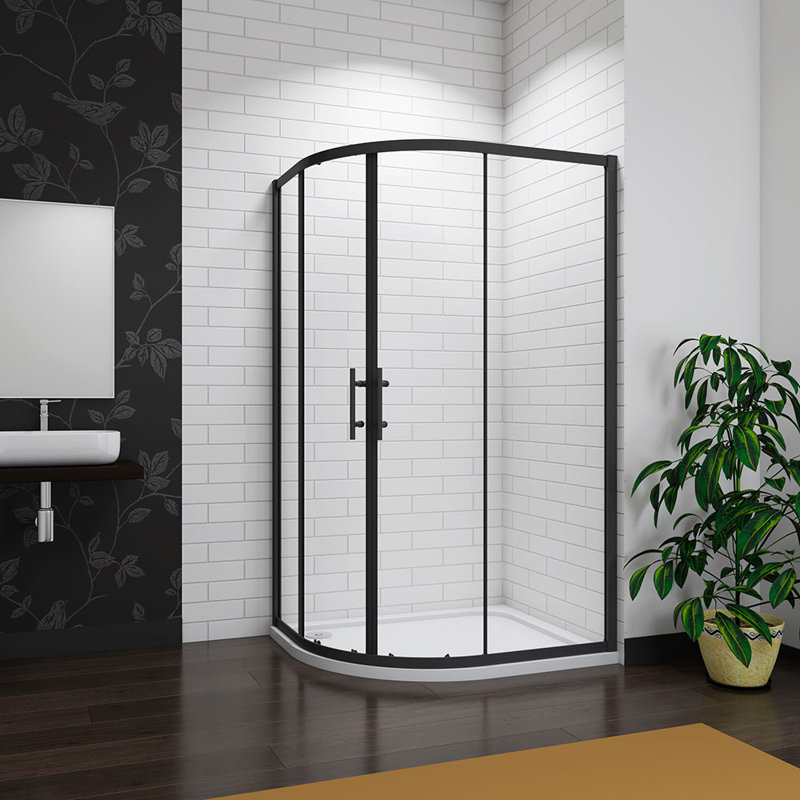 Bloomington Quadrant Shower Enclosure, Black