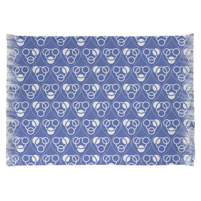 Tapis bleu vagues classic cercles