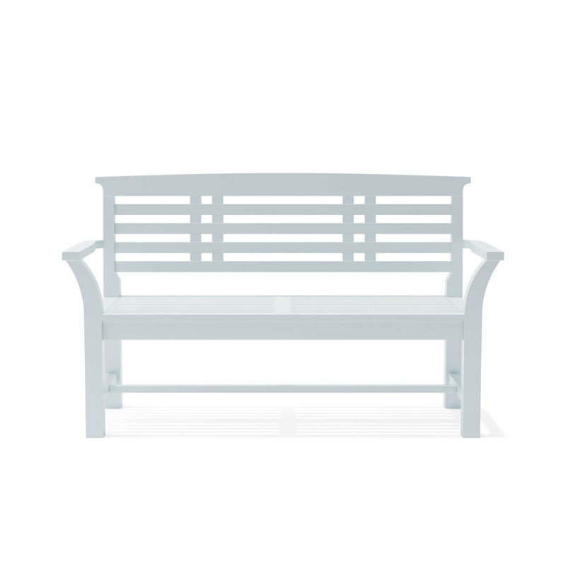 Sakura 2-Seater Teak Bench In White Finish