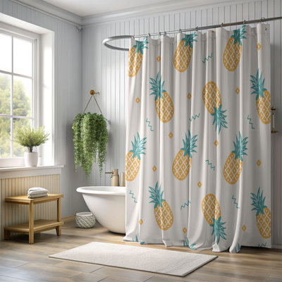 Mignon ananas - Rideau de douche Premium