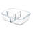 51 fl. oz. Glass Food Storage Container - Set of 3 Containers and 3 Lids