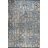 Rapture Abstract Area Rug in Light Blue/Beige/Gray