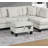 3Pc Sectional Set RAF Chaise LAF Sofa Storage Ottoman Beige Color Corduroy Couch Pillows Modern Living Room-1037826532