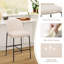 Tabourets de comptoir rembourrés en tissu de 25,8 po de hauteur et de style minimaliste, chaises d'îlot de cuisine avec dossier, structure en métal robuste et repose-pieds-1320023152
