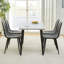Ensemble de table de salle à manger 47,3 "pour 4 personnes, ensemble de cuisine compacte avec pieds chromés-125523125-125523127-125523128