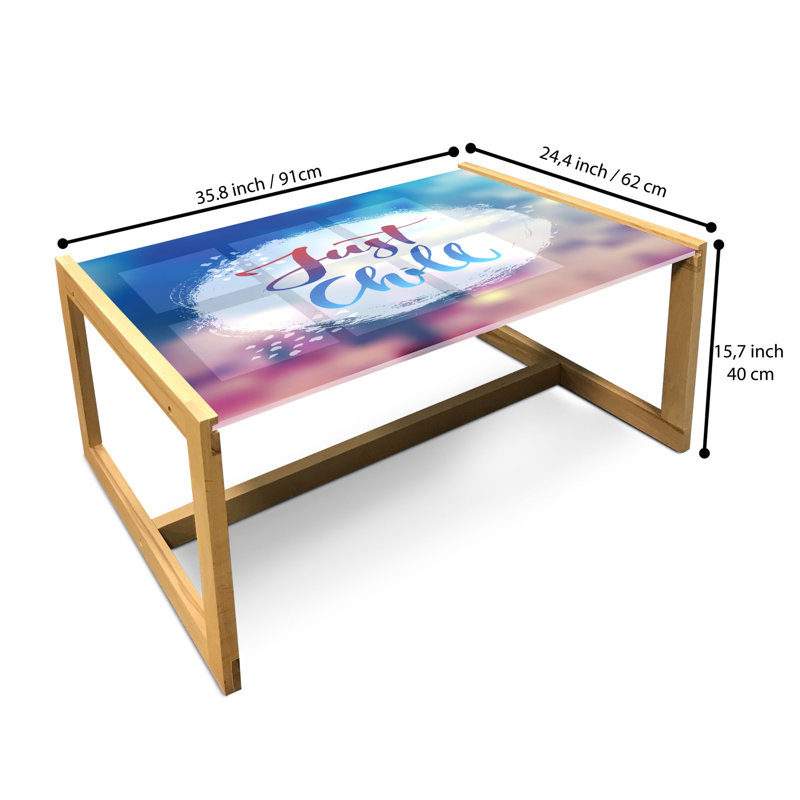 Jacquette Trestle Coffee Table, 40cm H x 91cm W x 62cm D