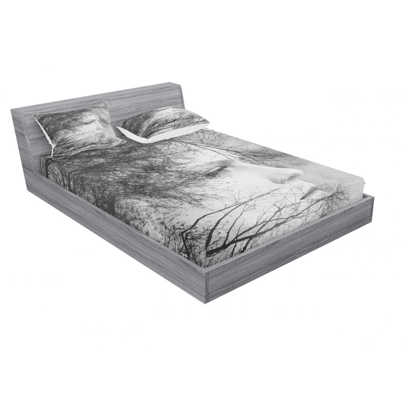 Microfiber Sheet Set, Full/Double Sheet Set with Fitted Sheet