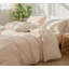 Ensemble de housse de couette légère avec fermeture à glissière 8 attaches 100% coton lavé MooMee-109236634-111219966