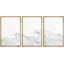 Beach And Waves " Curly Black And White Ocean Waves Nautical Seascape Minimalist Neutral Decor Modern Art " 3 - Pieces-98696322-98696320