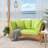 Expandable Daybed With Cushions,Outdoor Couch Acacia Wood Patio Couch With Adjustable Armrests,Outdoor Convertible Sofa With Removable Cushions&Pillows For Patio, Porch, Poolside-1676257987