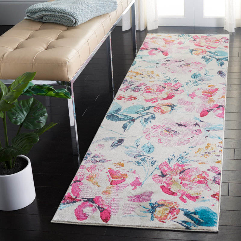 Lillian 300 Performance Floral Rug, Runner 2'2" x 8'