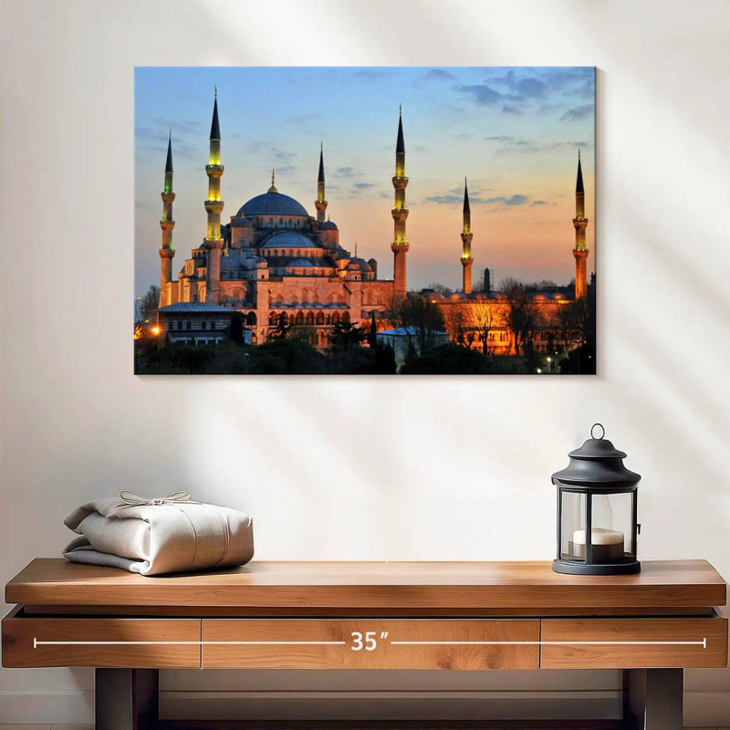 Mosque Sunset Glow