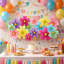 Kondieu 18 pièces décorations de fleurs en papier pour les classes de la maternelle et les décorations des Fêtes-129710438