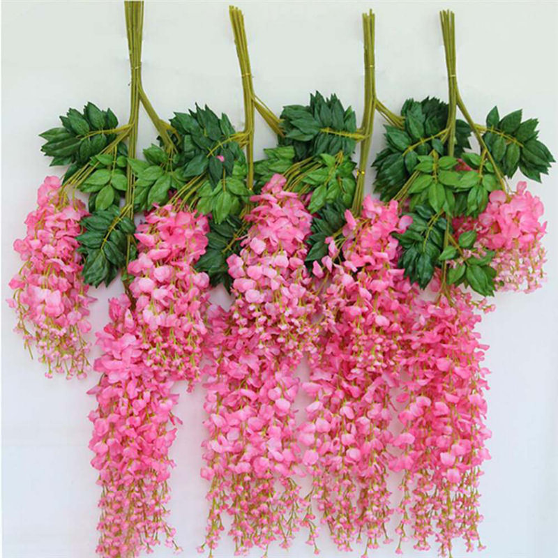 Faux Wisteria Swag, Pink