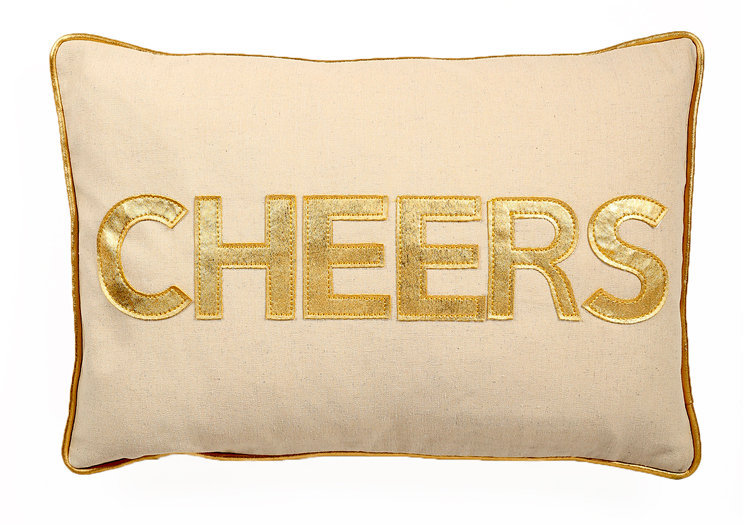 Patchwork Throw Pillow, Gold, Polyfill