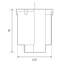 Luminaire suspendu géométrique à 1 lumière Salix avec détails en bois Salix-34338670