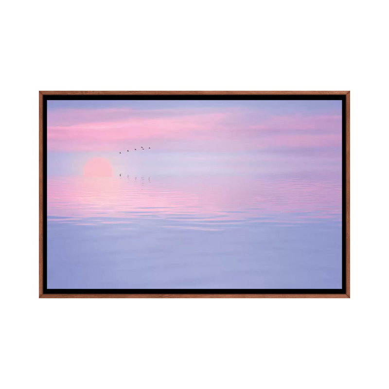 Pink Spirit 1 Piece Wall Art on Canvas, 101.6 cm H x 66.04 cm W, Classic Brown Wood Framed