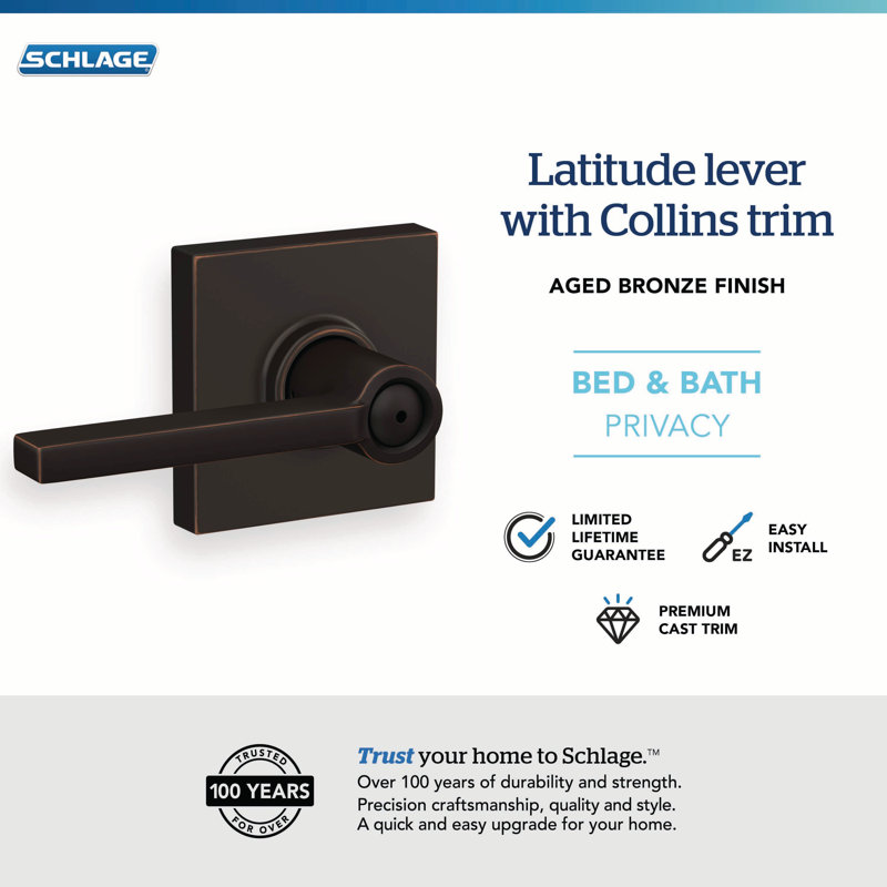 Poignée Latitude, Bronze vieilli