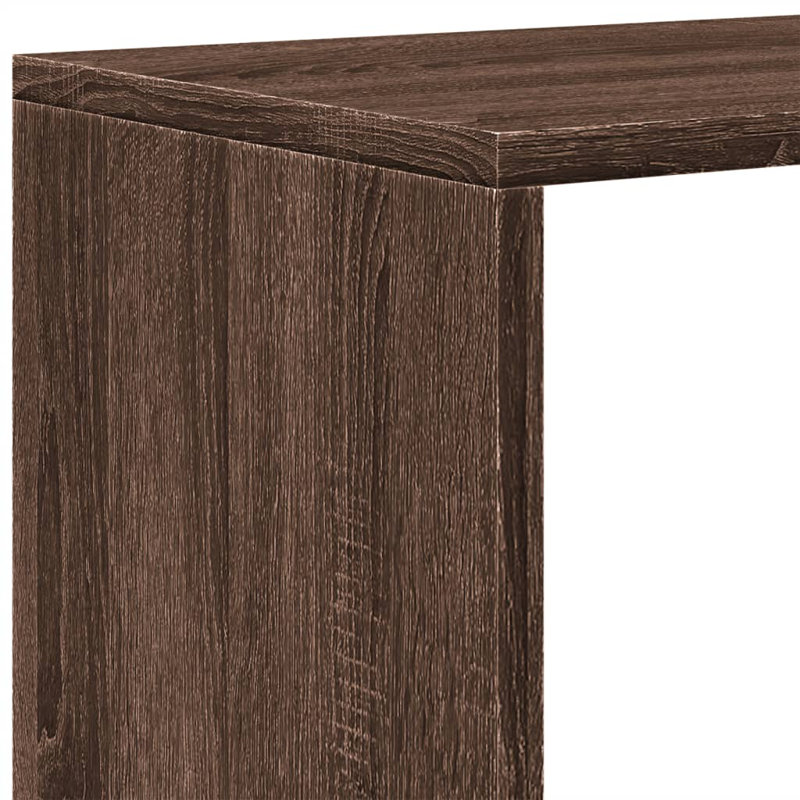 Saphronia Bookcase, (3 Shelves) 99cm H x 99cm W x 29cm D, Concrete Grey