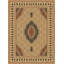 Tapis beige/rouge oriental fait main Claudine-935439917
