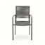 Spacieux ensembles de salle à manger de patio 7 pièces, corde en aluminium aspect bois moderne pour l'extérieur
