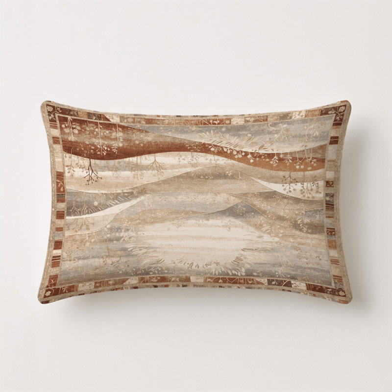 Amber Horizon Indoor And Outdoor Throw Pillow, Rectangle 14"H x 20"W