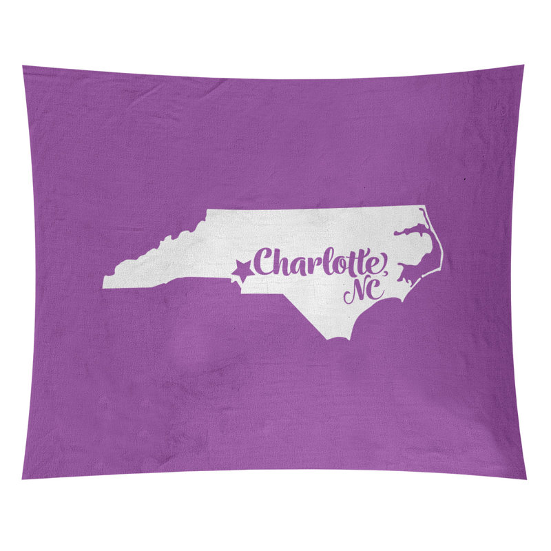 Tapisserie Charlotte, Caroline du Nord, H 88 po x l 104 po, Violet