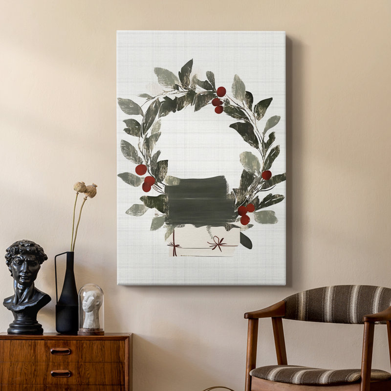 Art de Noël des Fêtes de Noël - galerie sur mesure Cavas, H 18 po x l 12 po