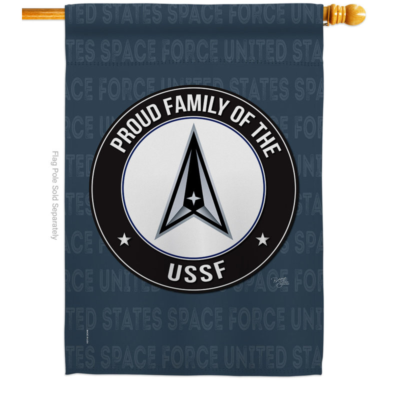 Drapeau de maison en polyester à double face 40 po x 28 po Proud Family