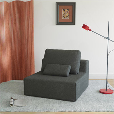 Oversized Modular Sectional Sofa,Luxury Boucle Floor Couch Set,Convertible Compressed Couch,Spacious Foam-Filled Sofa For Living Room, Free Combination,3 Colors
