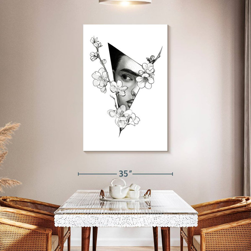 Keiraleigh Triangle Frida Kahlo, 48" H x 32" W