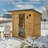 Backyard Discovery Henley 4-6 Person Traditional Cedar Outdoor Cabin Sauna with 9kW Electric Heater, Wi-Fi Control, LED Lights