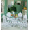 Stennett Round Glass Top with Wicker/Rattan Base Dining Table
