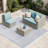 Baecher 3-Person Wicker Sectional Seating Group with Cushions-2084186219
