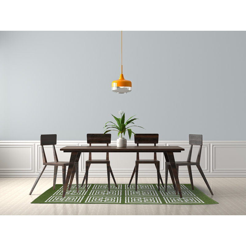 Chenille Geometric Indoor Rug, Rectangle 5' x 7'