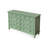 Modern Green Solid Wood Accent Cabinet