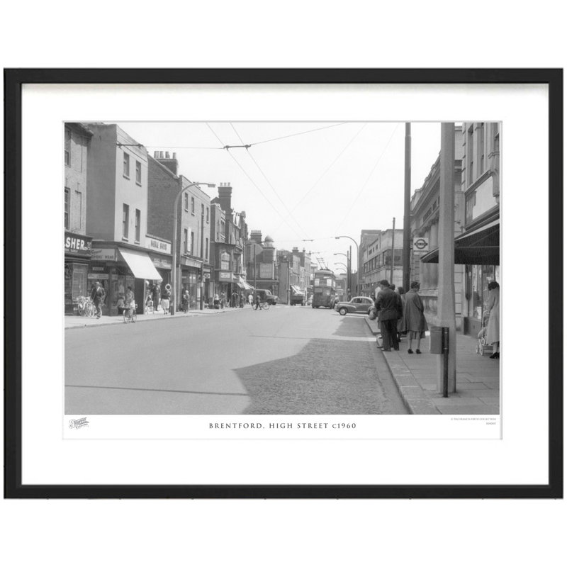 Brentford, High Street C1960 by Francis Frith - Single Picture Frame Print, 40cm H x 50cm W x 2.3cm D