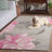 Jardin 403 Hand Tufted Wool/Cotton Floral Rug in Gray/Pink-108596842