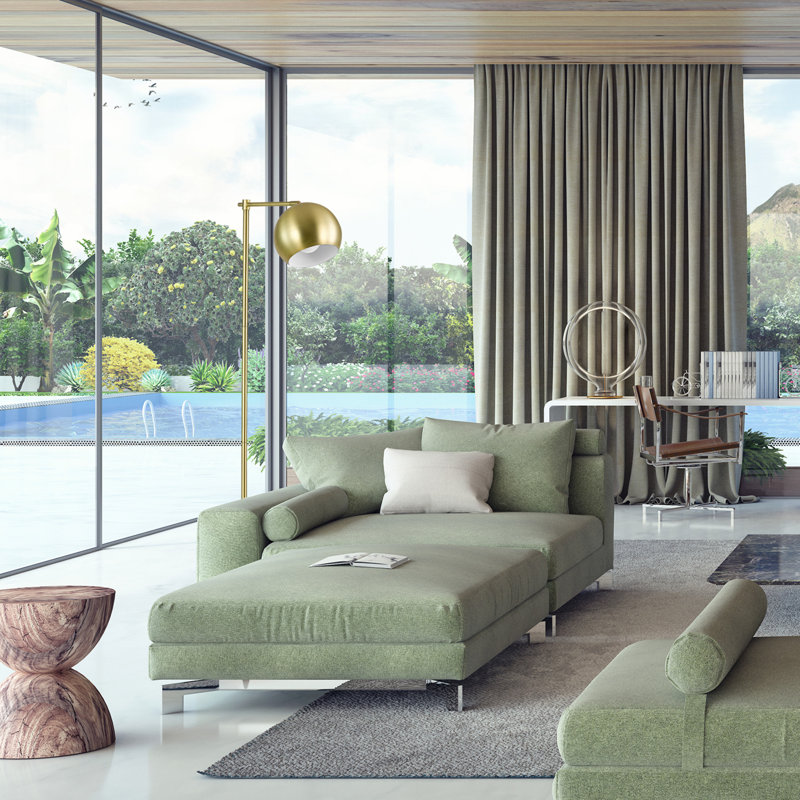 Cianciulli 60'' Floor Lamp, Satin Gold