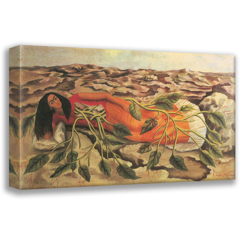«The Pedregal (Roots)» par Frida Kahlo, toile tendue avec châssis, H 33 po x l 48 po