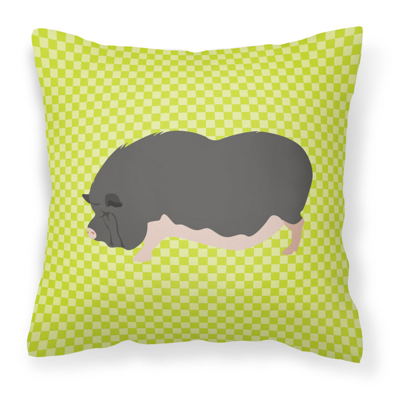 Coussin extérieur à porc pot-bellied, Vert, 18 po x 18 po