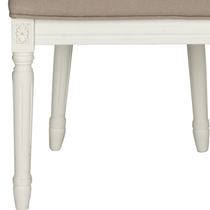 Denholme 19.8'' H Linen Upholstered Side Chair, Cream, Taupe