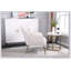 Fauteuil en sherpa moderne Mid-Century