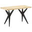Cabrillo Solid Wood Top Metal Base Dining Table