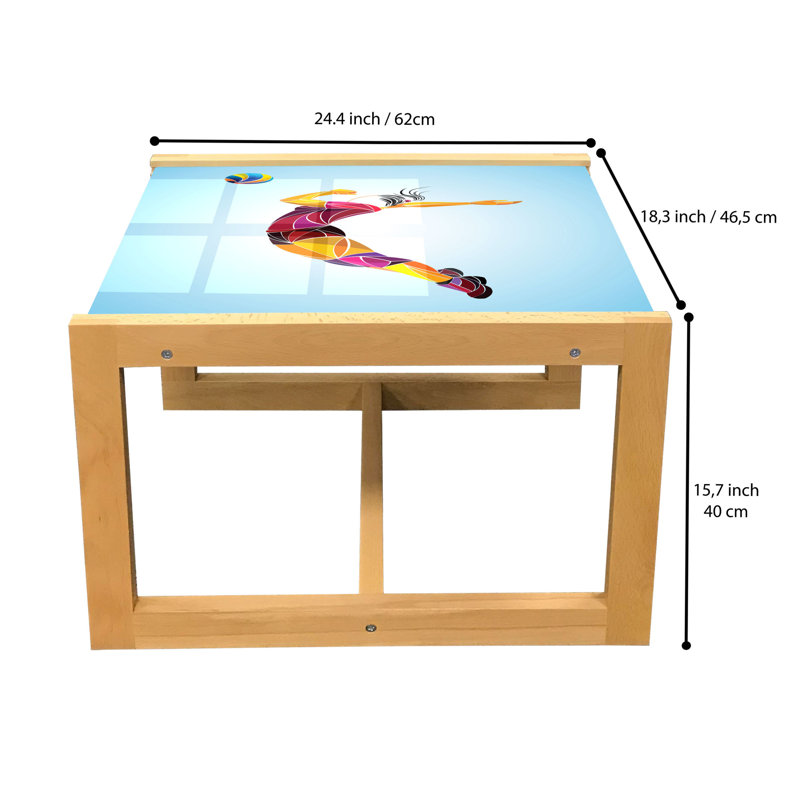 Ingerose Sled Coffee Table, 62cm H x 46cm W x 40cm D