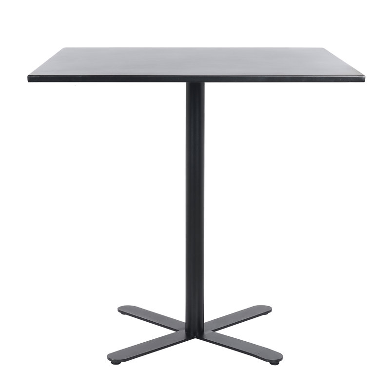Support de table d'extérieur 24 po carré, H 29,5 po x l 30 po x L 30 po, Noir givré