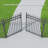 60'' H x 48'' W Black Metal Gate